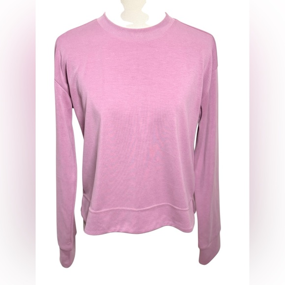Athleta Seasoft Crewneck Sweatshirt in Orchid Pink Size XS - Picture 3 of 12